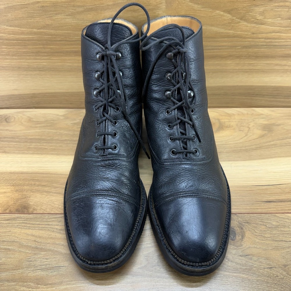 GRAVATI Cap Toe Leather Boots Mens 8 Italy Lace Up Clipper Aireflex‎ Business